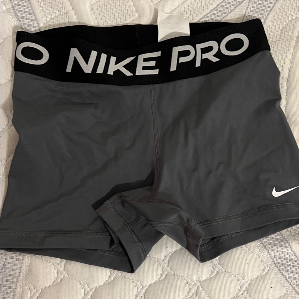 Nike Pro Women's Athletic Shorts in Dark Gray
